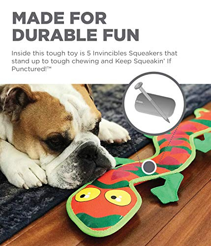 Foto 5 pulgar | Juguete Interactivo Para Perros Outward Hound Fire Biterz Gecko Plush - Venta Internacional.