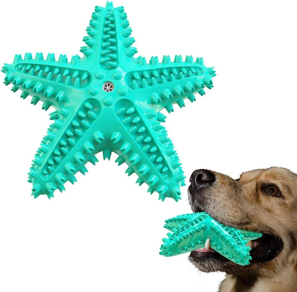 Juguete Masticable Huoguo Starfish Squeaky Water Floating Para Perro - Venta Internacional.