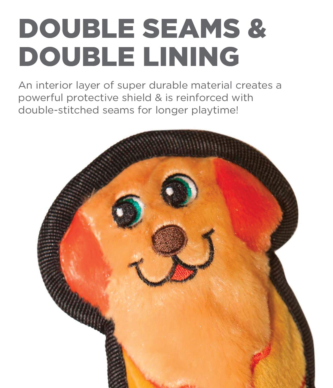 Foto 3 | Juguete Para Perros Outward Hound Durablez Tough Plush Orange Xs - Venta Internacional.