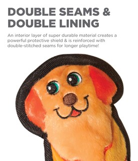 Foto 3 | Juguete Para Perros Outward Hound Durablez Tough Plush Orange Xs - Venta Internacional.