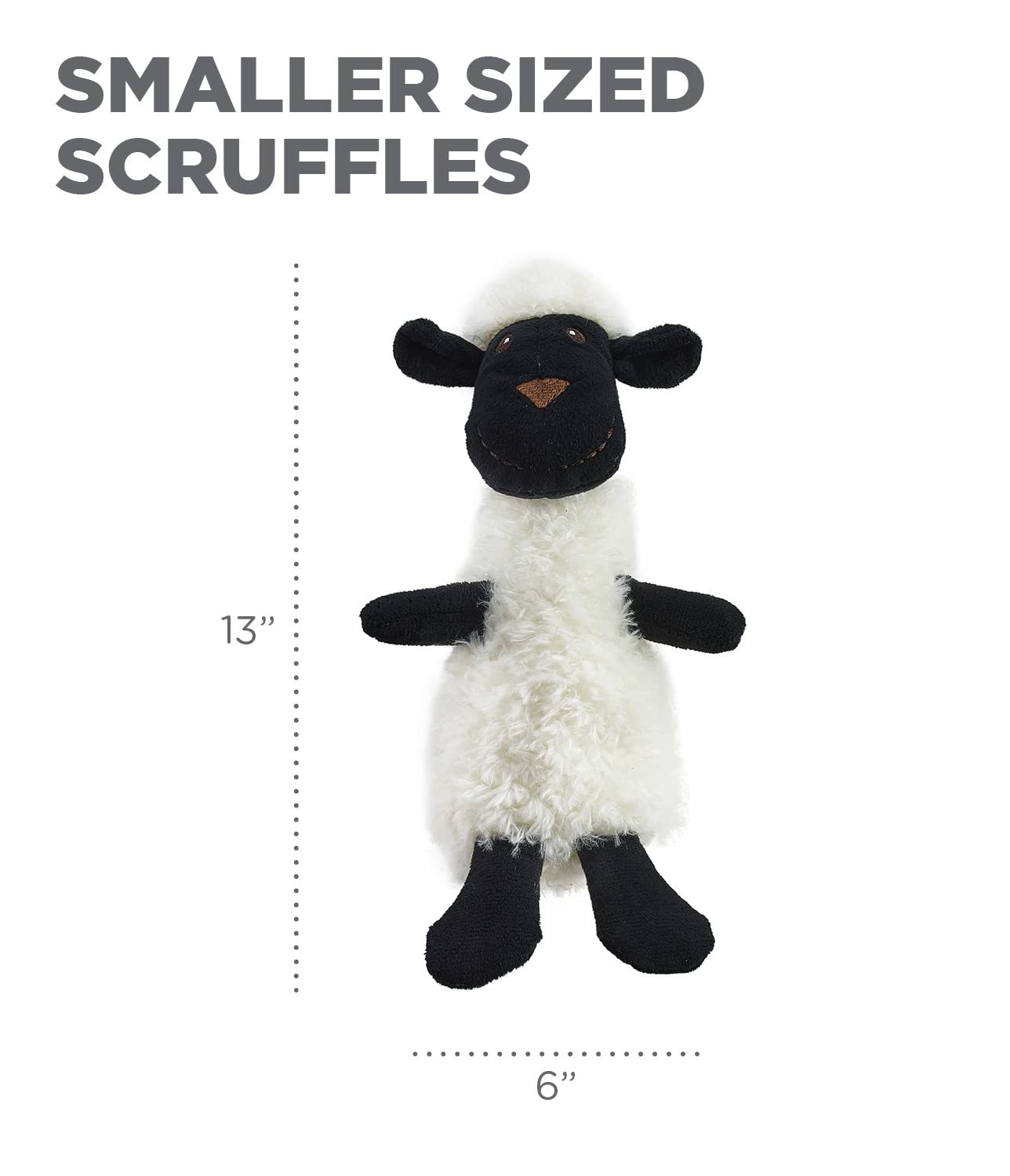 Foto 7 pulgar | Juguete Para Perros Outward Hound Scruffles Lamb Plush Squeaky Squeaky Small - Venta Internacional.