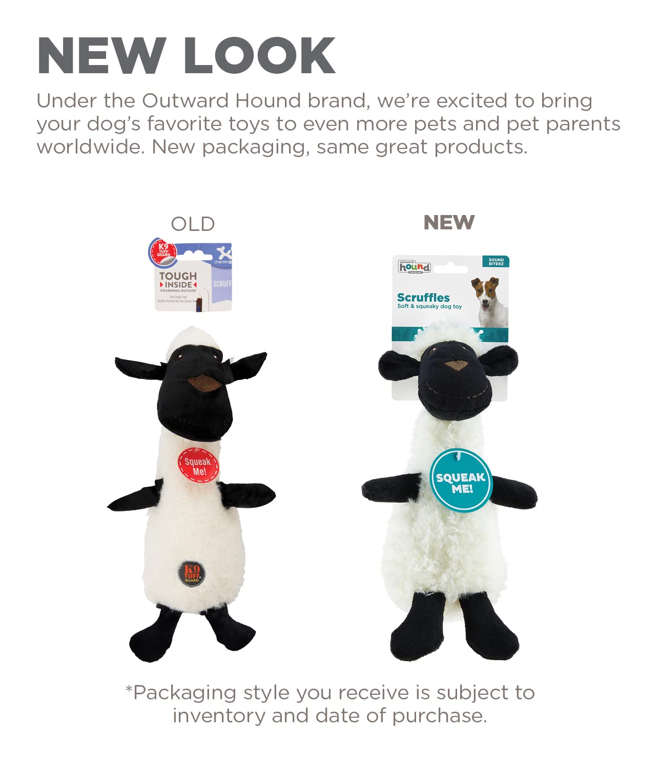 Foto 8 pulgar | Juguete Para Perros Outward Hound Scruffles Lamb Plush Squeaky Squeaky Small - Venta Internacional.