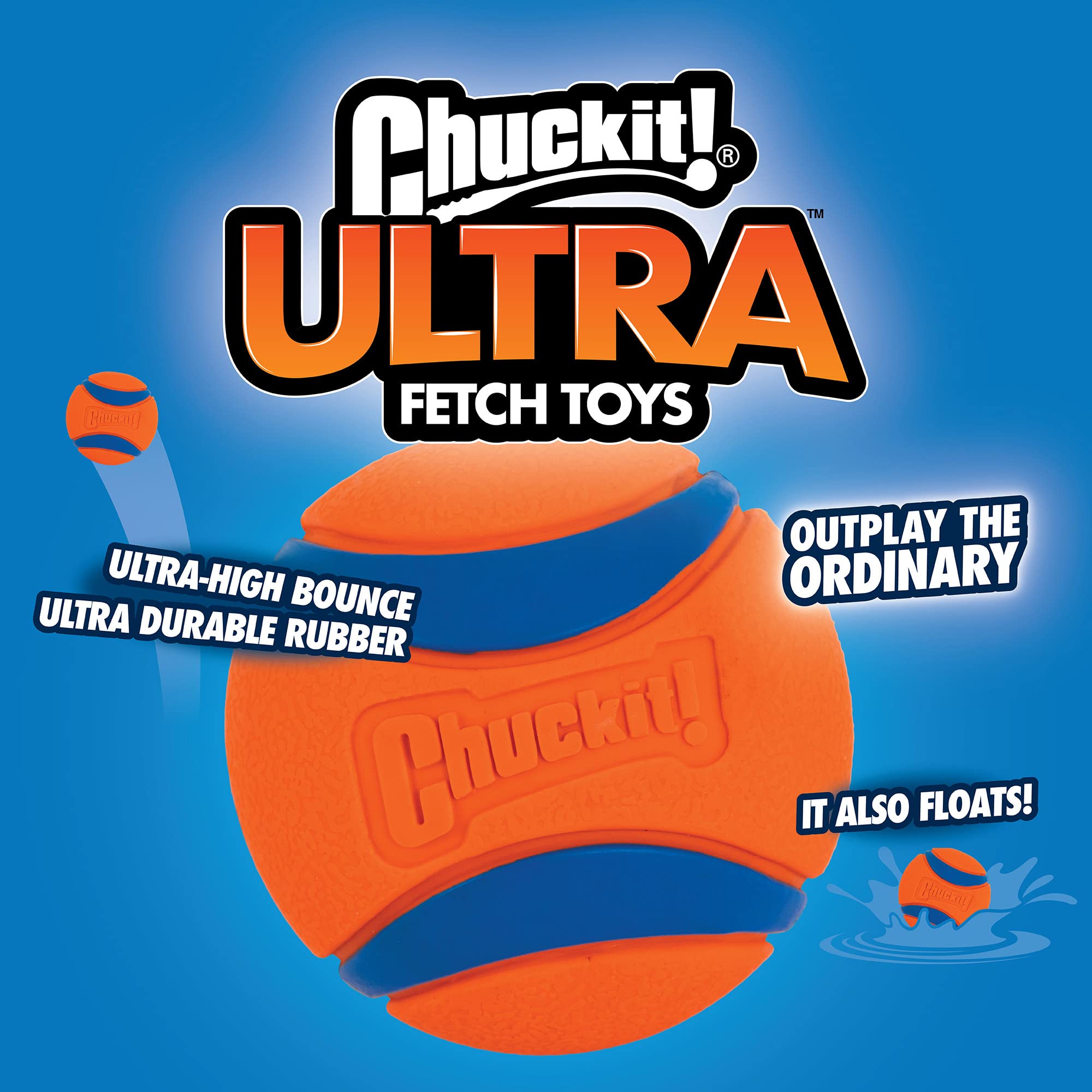 Foto 3 pulgar | Juguete Para Perros Chuckit! Ultra Ball Medium Para Razas De 9 A 27 Kg - Venta Internacional.