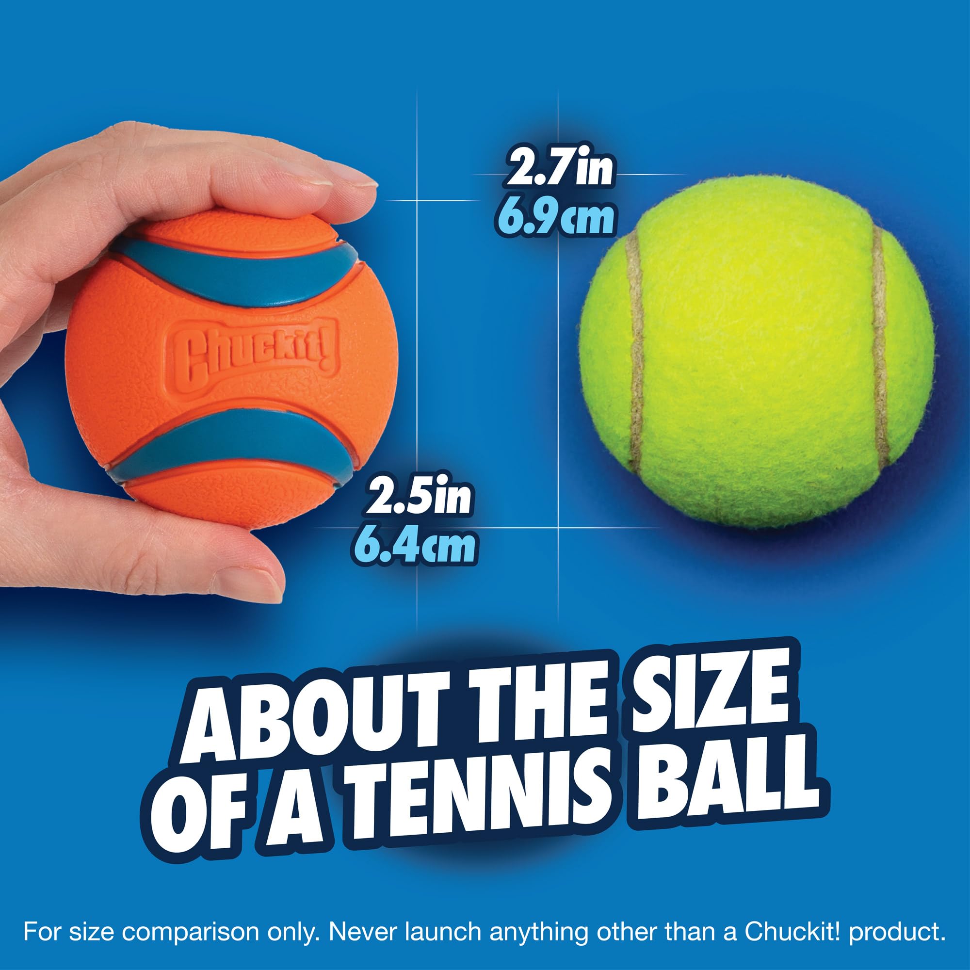 Foto 4 pulgar | Juguete Para Perros Chuckit! Ultra Ball Medium Para Razas De 9 A 27 Kg - Venta Internacional.