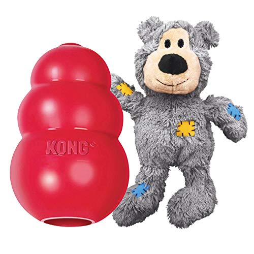 Juguete Masticable Kong Classic And Wild Knots Bear Para Perros Medianos - Venta Internacional.