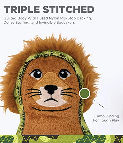 Foto 6 pulgar | Juguete Para Perros Outward Hound Xtreme Seamz Lion Squeaky Reforzado - Venta Internacional.