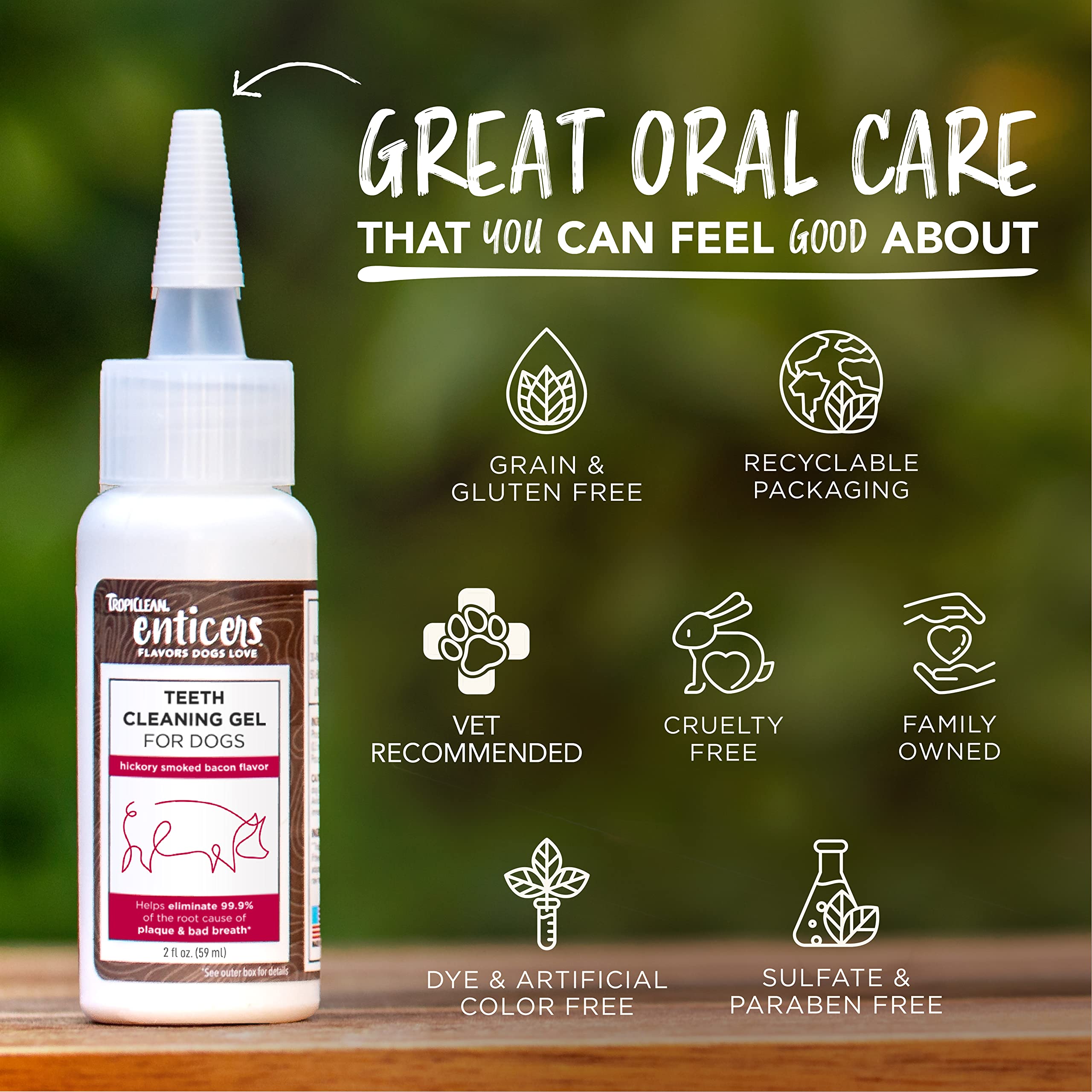 Foto 6 pulgar | Gel Limpiador De Dientes Para Perros Tropiclean Enticers, 60 Ml - Venta Internacional.