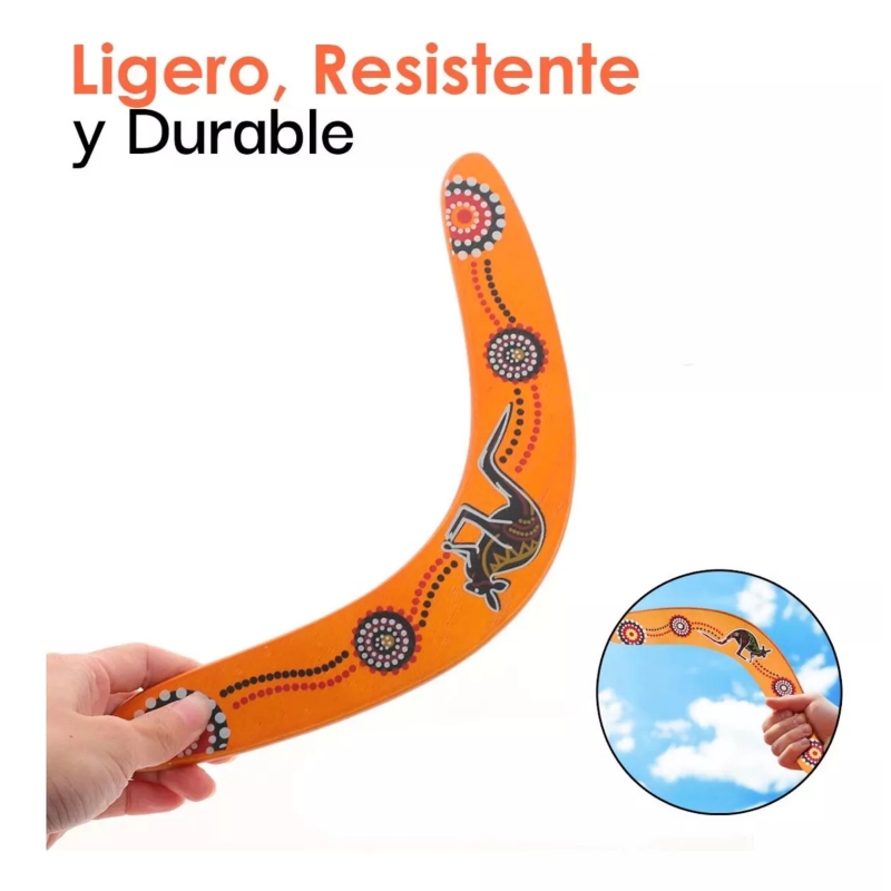 Foto 6 pulgar | Juguete Volador Boomerang De Madera Para Exteriores Boomerang - Venta Internacional.