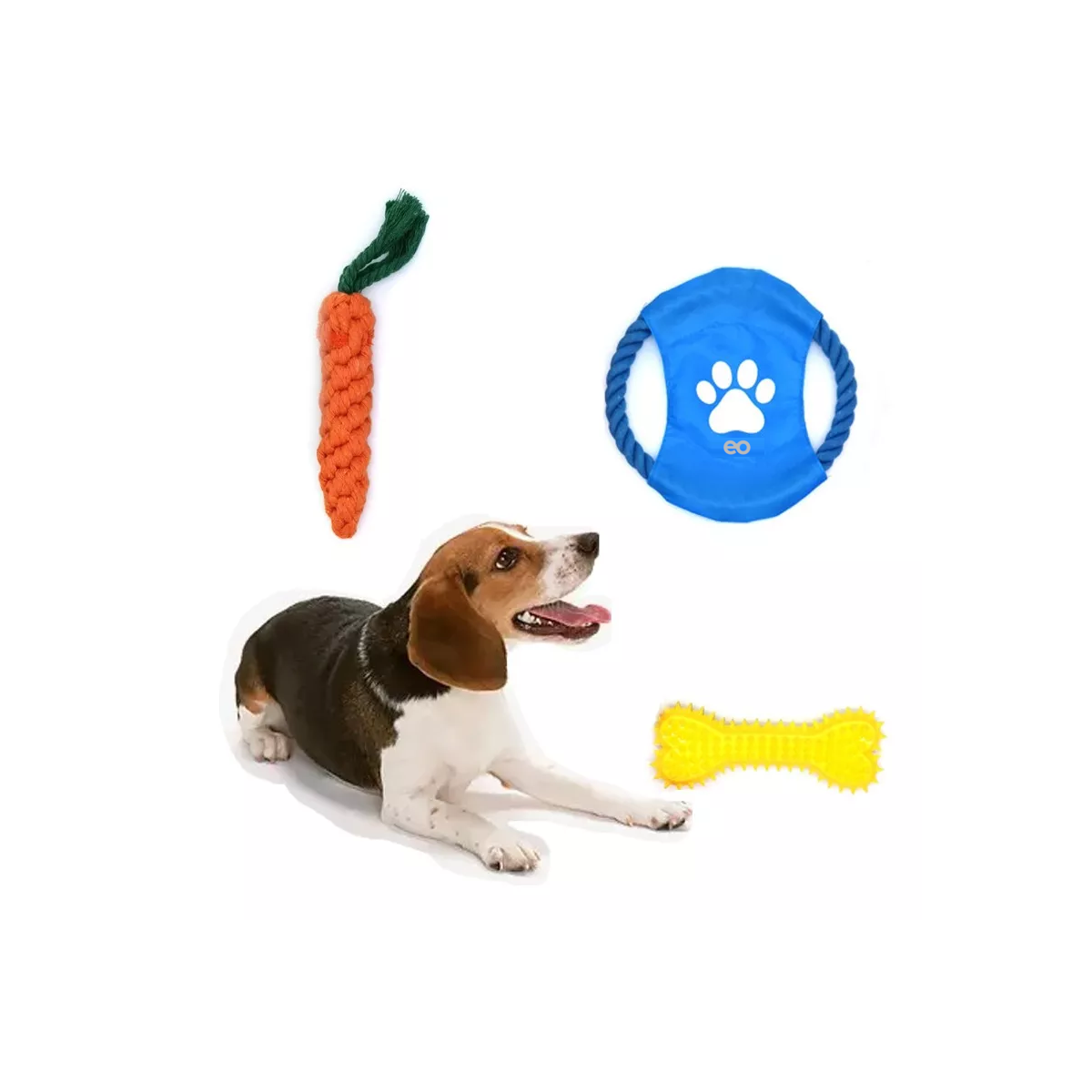 Foto 4 pulgar | Kit De 18 Piezas Juguete De Cuerda Para Perro Eo Safe Imports Esi-8847-1 Multicolor