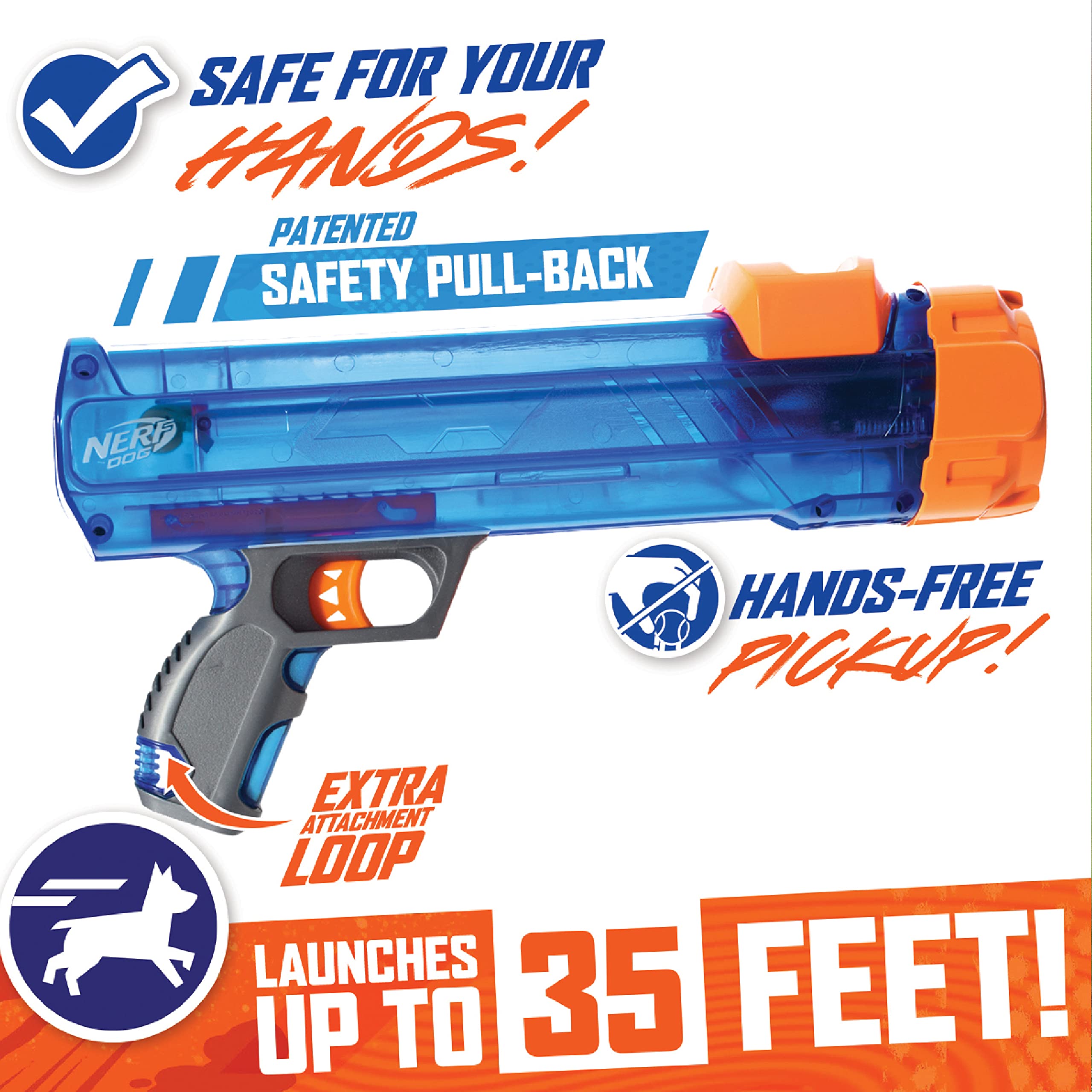 Foto 4 pulgar | Juguete Para Perros Tennis Blaster Nerf Dog Con 3 Minipelotas - Venta Internacional.