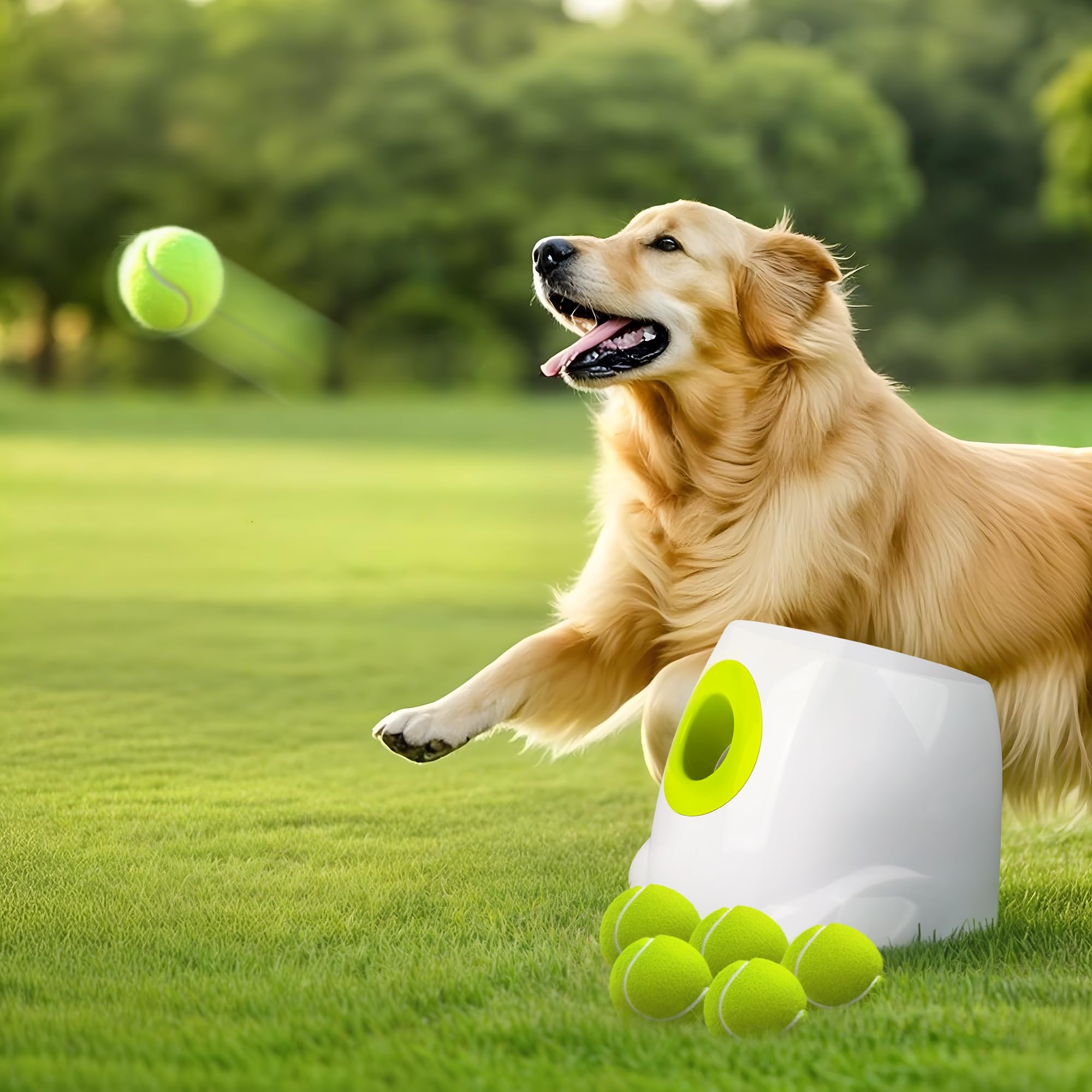 Lanzador Automático De Pelotas Para Perros, Todo Para Patas, Distancia Ajustable - Venta Internacional.