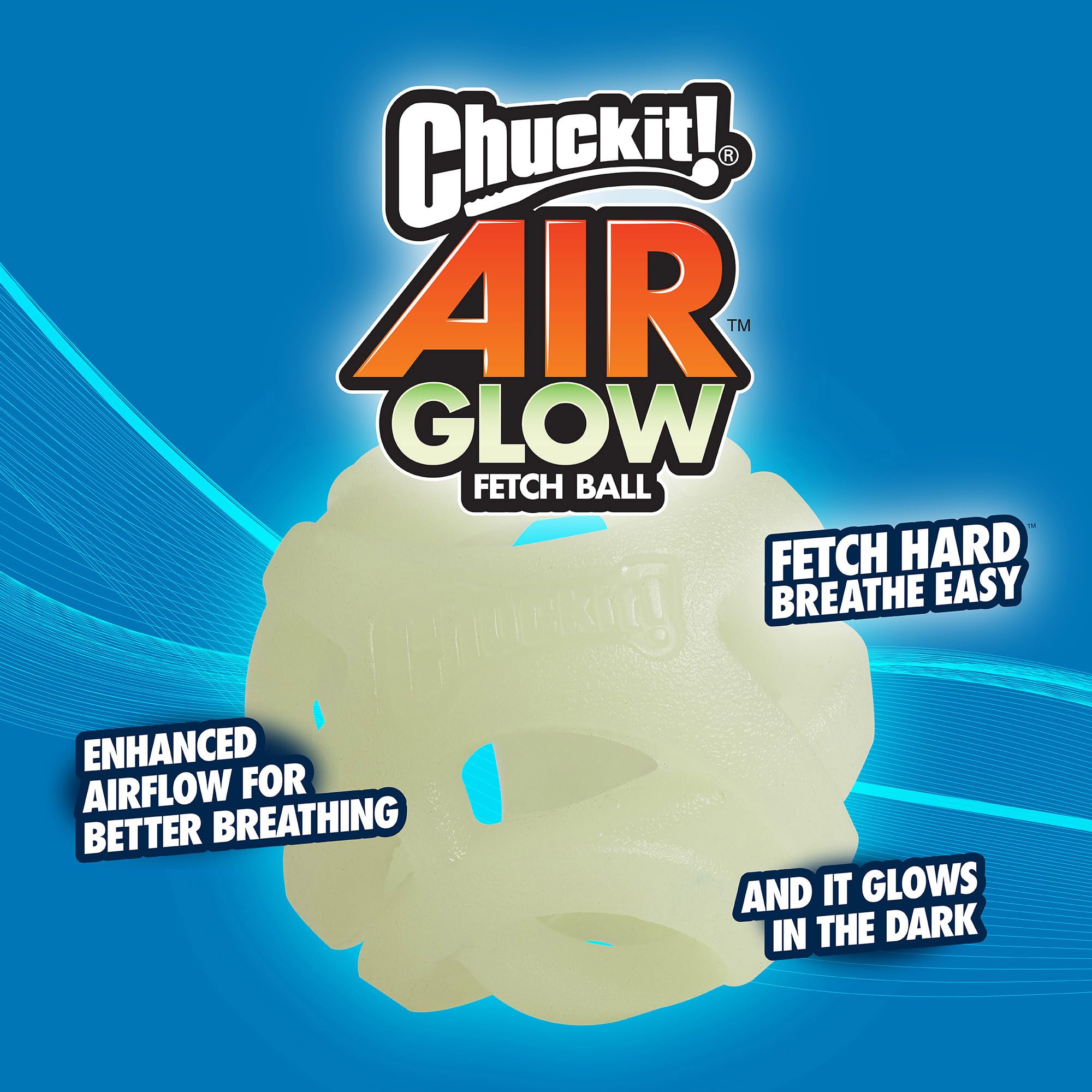 Foto 8 pulgar | Juguete Para Perros Chuckit! Air Glow Fetch Ball, Pequeña (5 Cm), Para Perros De 0 A 9 Kg - Venta Internacional.