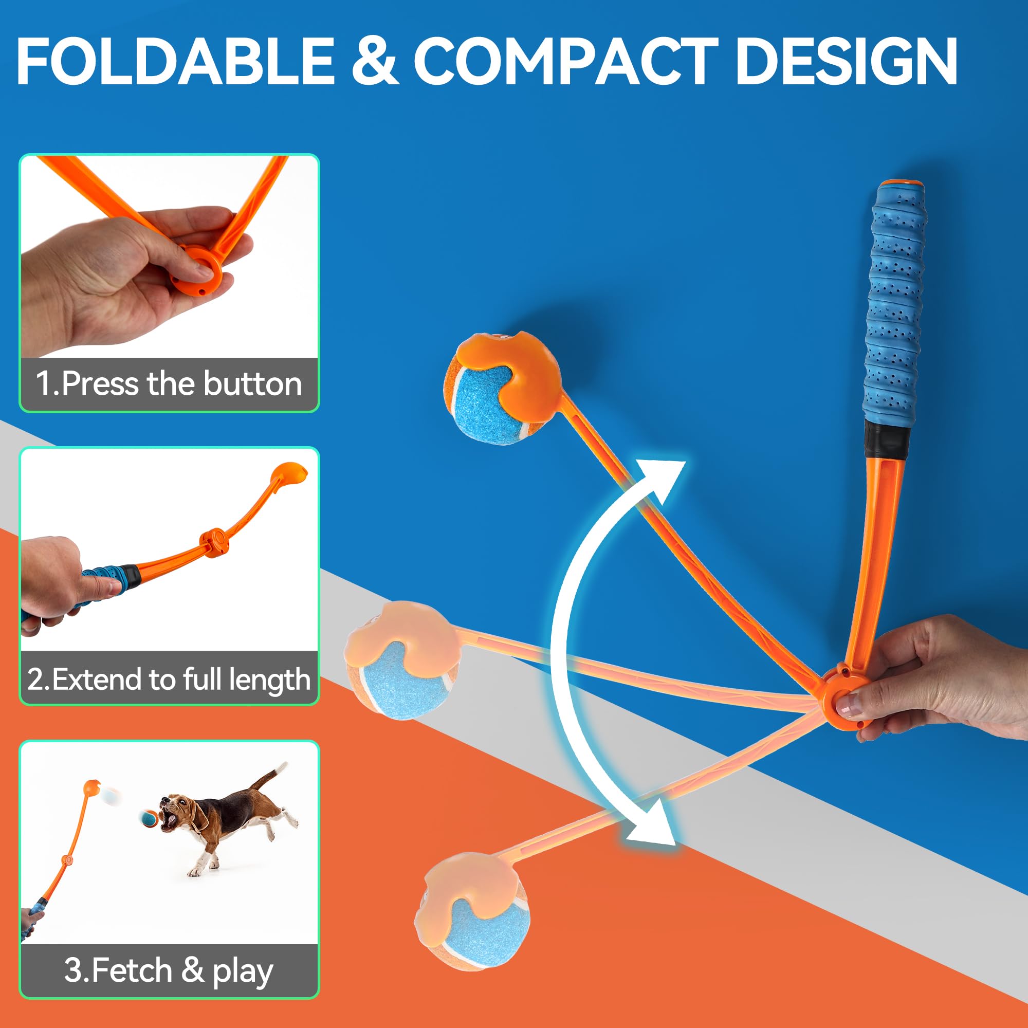 Foto 4 pulgar | Ball Launcher All For Paws De 25 Pulgadas Con Bola De 2.5 Pulgadas Para Perros - Venta Internacional.