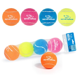 Foto 2 | Squeaky Tennis Toys, Los Mejores Suministros Para Mascotas Para Perros, Paquete De 4 Unidades - Venta Internacional.