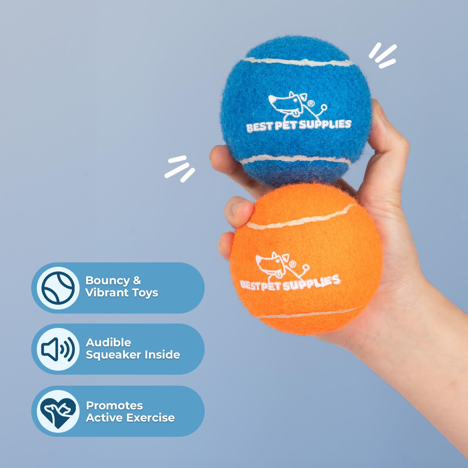 Foto 4 pulgar | Squeaky Tennis Toys, Los Mejores Suministros Para Mascotas Para Perros, Paquete De 4 Unidades - Venta Internacional.