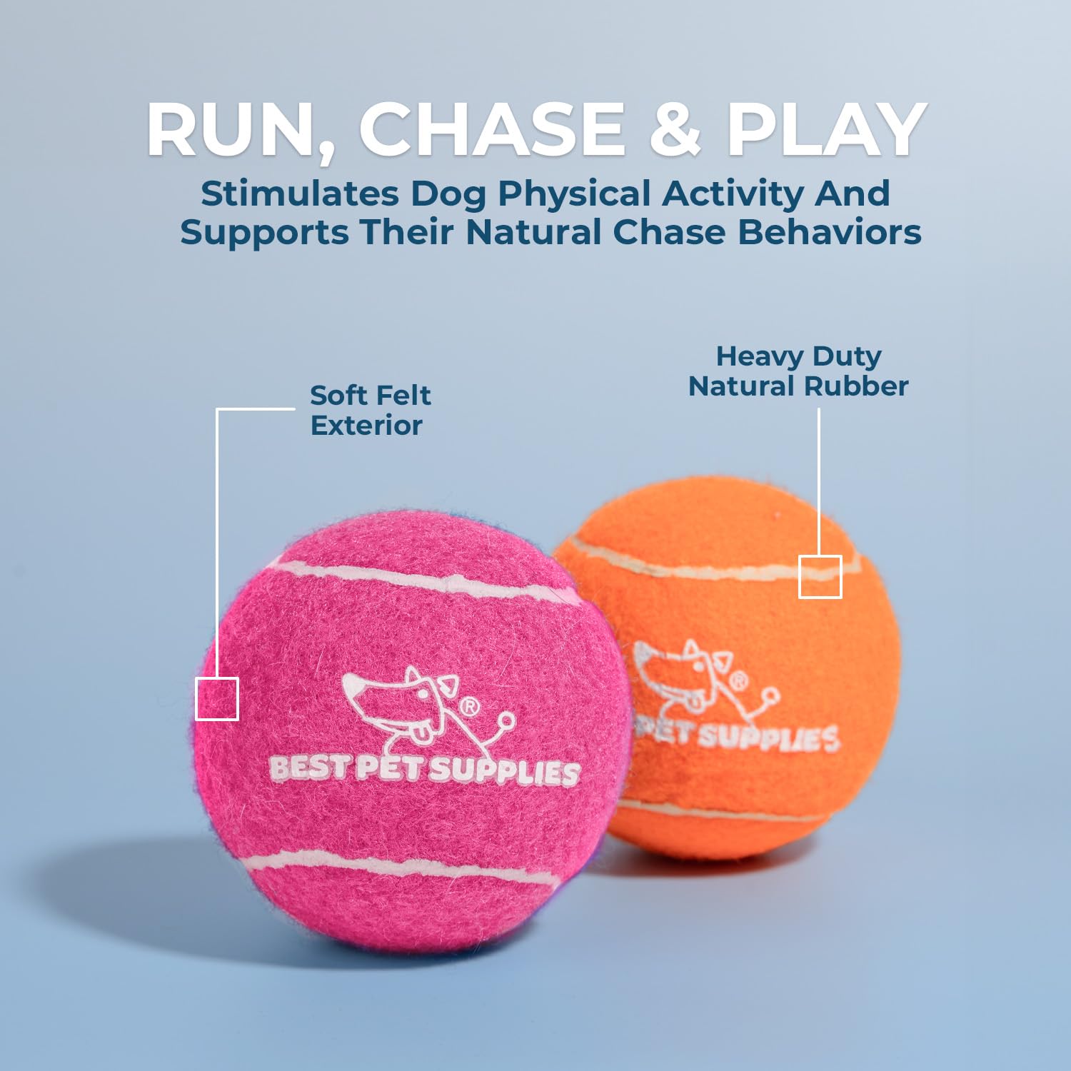 Foto 5 pulgar | Squeaky Tennis Toys, Los Mejores Suministros Para Mascotas Para Perros, Paquete De 4 Unidades - Venta Internacional.