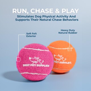 Foto 4 | Squeaky Tennis Toys, Los Mejores Suministros Para Mascotas Para Perros, Paquete De 4 Unidades - Venta Internacional.