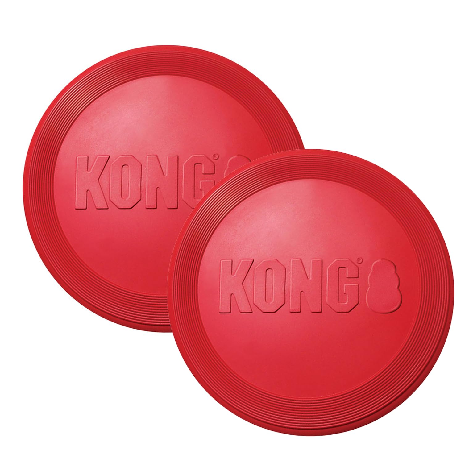 Disco De Goma Dog Toy Kong Flyer Para Catch Fetch Playtime, Rojo - Venta Internacional.