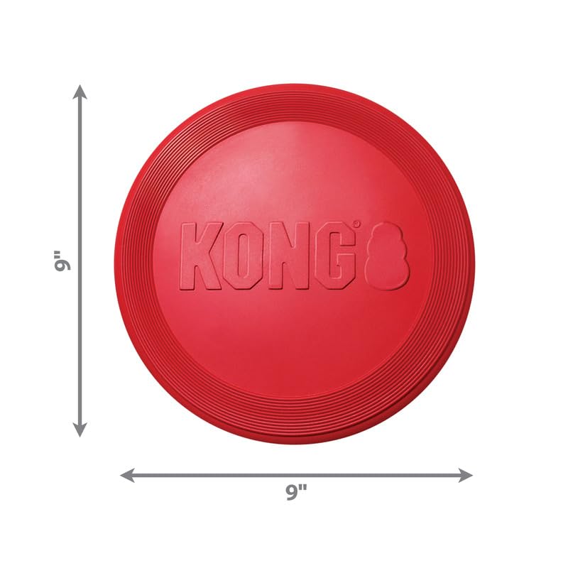 Foto 4 pulgar | Disco De Goma Dog Toy Kong Flyer Para Catch Fetch Playtime, Rojo - Venta Internacional.
