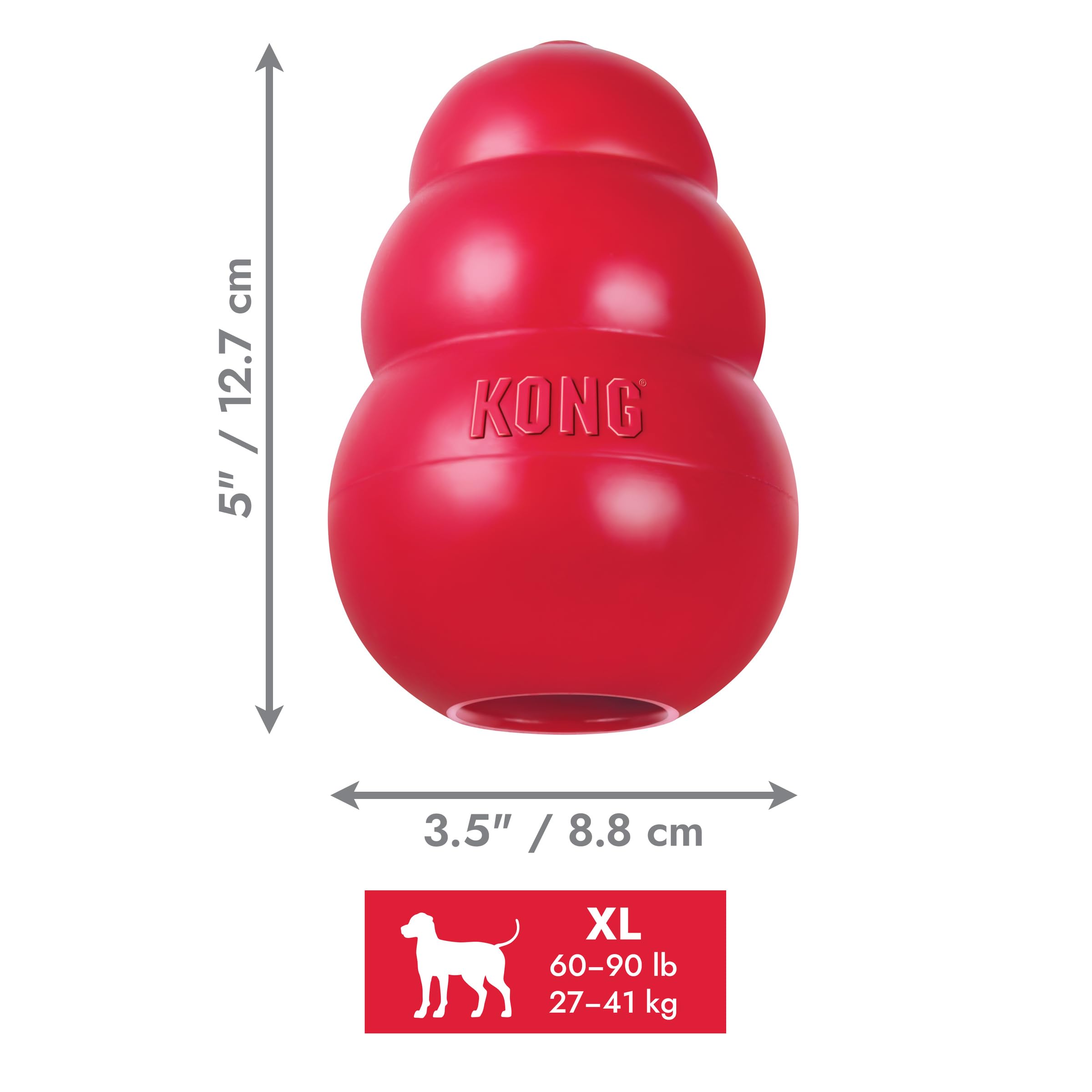 Foto 5 pulgar | Juguete Para Perros Kong Classic Fetch & Chew Stuffable Para Tamaño Extra Grande - Venta Internacional.