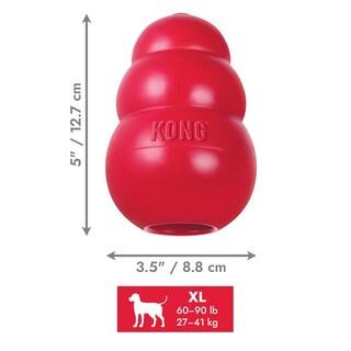 Foto 4 | Juguete Para Perros Kong Classic Fetch & Chew Stuffable Para Tamaño Extra Grande - Venta Internacional.
