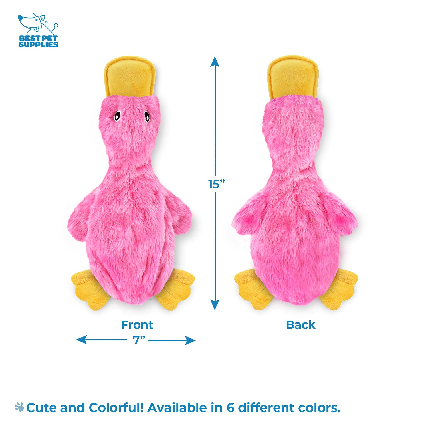 Foto 5 pulgar | Juguete Arrugado Para Perros, El Mejor Suministro Para Mascotas, Pato, Para Todas Las Razas - Venta Internacional.