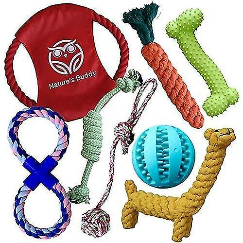 Foto 2 pulgar | Paquete De Juguetes Para Perros Huoguo Con Bola De Golosinas, Cuerda Masticable 100% Natural - Venta Internacional.