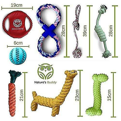 Foto 5 pulgar | Paquete De Juguetes Para Perros Huoguo Con Bola De Golosinas, Cuerda Masticable 100% Natural - Venta Internacional.