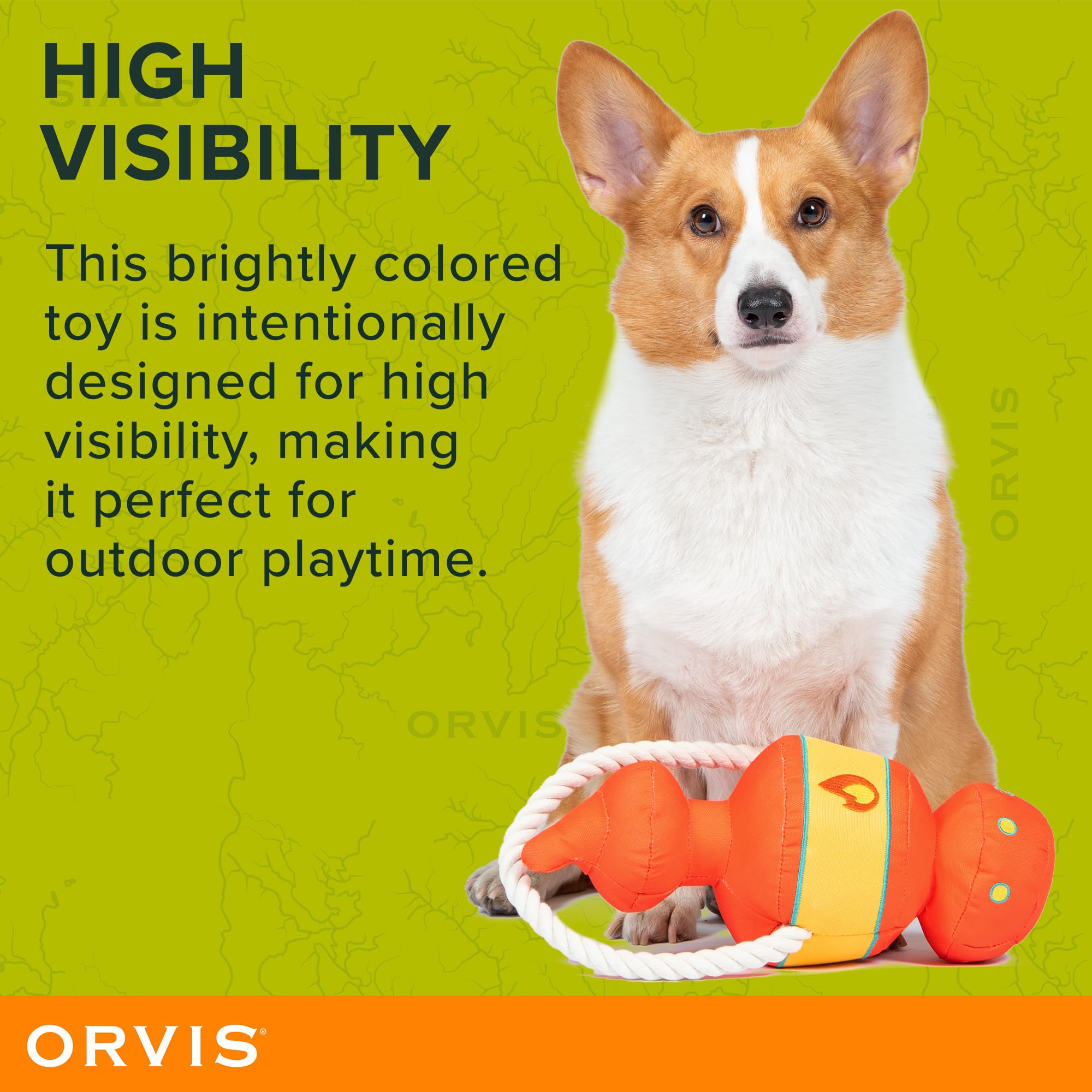 Foto 4 pulgar | Farol Orvis Dog Tug Toy Para Perros Que Ladra Al Anochecer, Para Tamaño Mediano/grande - Venta Internacional.