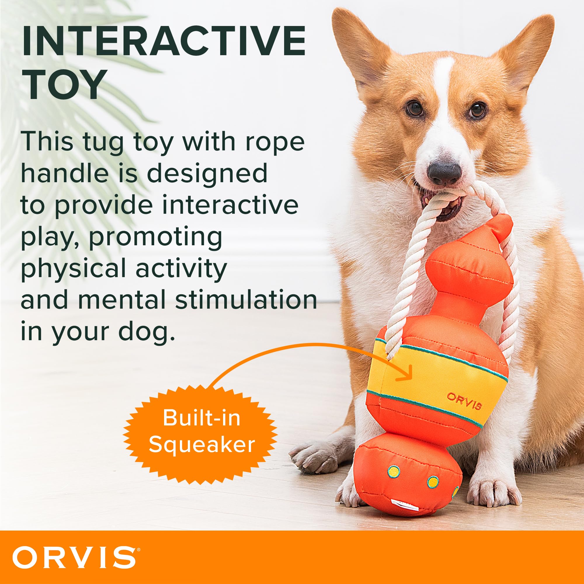 Foto 5 pulgar | Farol Orvis Dog Tug Toy Para Perros Que Ladra Al Anochecer, Para Tamaño Mediano/grande - Venta Internacional.
