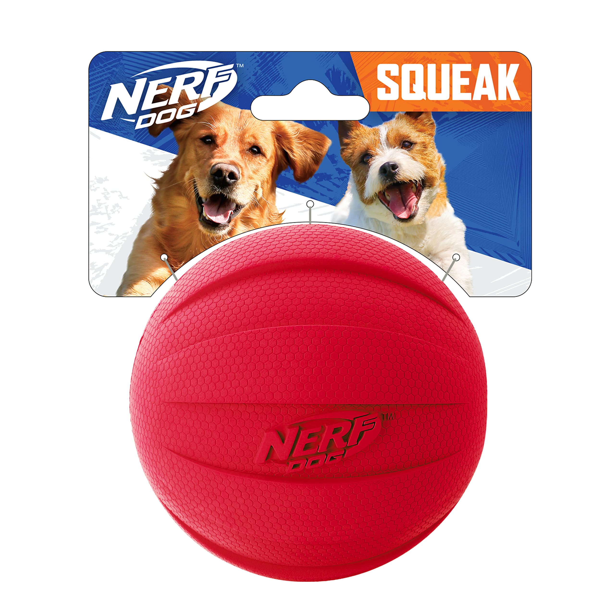 Foto 2 pulgar | Pelota De Goma Para Perros Nerf Dog Toy Con Chirriador Interactivo De 10 Cm, Color Rojo - Venta Internacional.