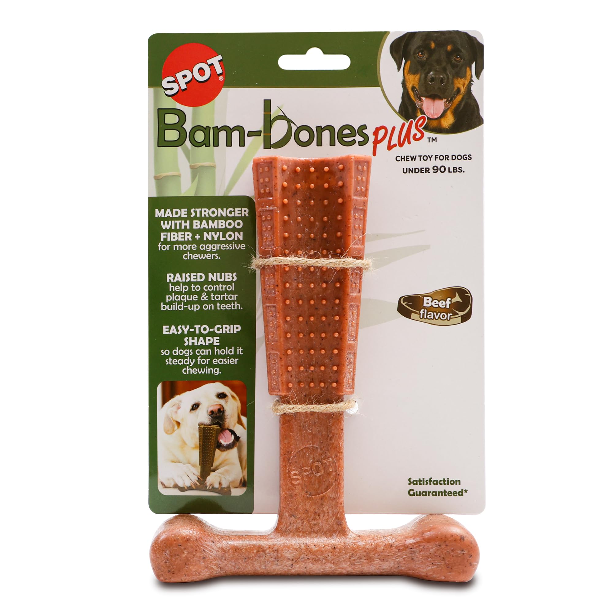 Foto 2 pulgar | Juguete Masticable Para Perros Spot Bam-bones Plus T Bone Para Masticadores Agresivos - Venta Internacional.