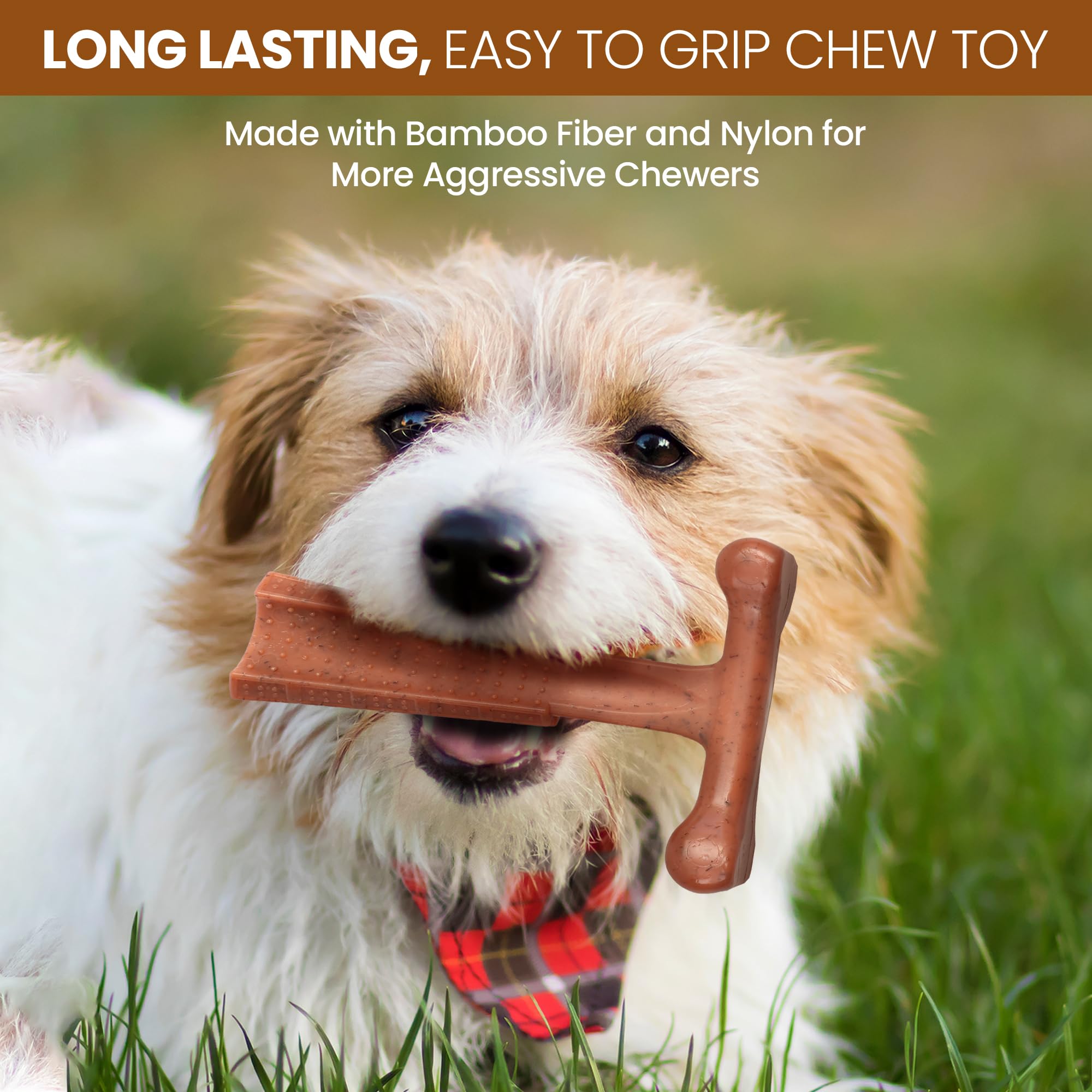 Foto 4 | Juguete Masticable Para Perros Spot Bam-bones Plus T Bone Para Masticadores Agresivos - Venta Internacional.