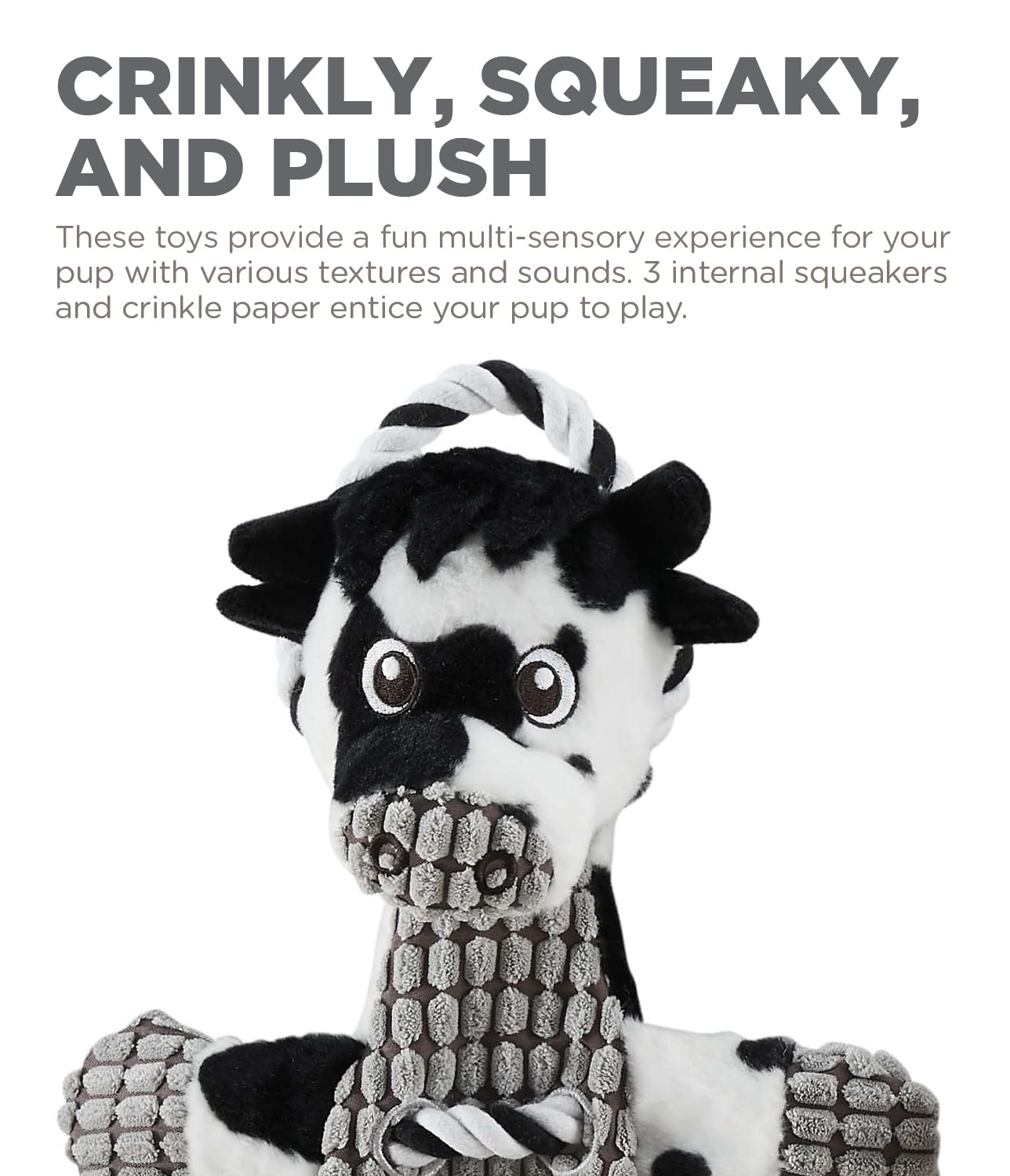 Foto 5 pulgar | Juguete De Peluche Interactivo Outward Hound Ropes-a-go-go Cow - Venta Internacional.