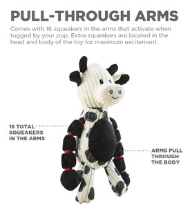 Foto 4 | Juguete Para Perros Outward Hound Thunda Tugga Cow Plush & Squeaky - Venta Internacional.