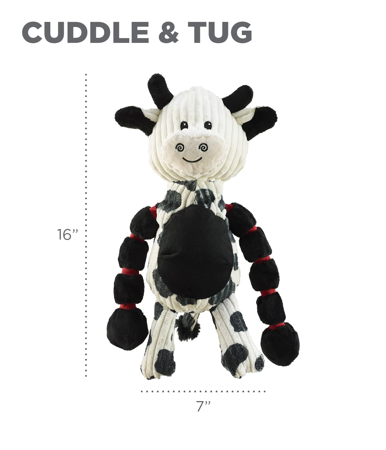 Foto 7 pulgar | Juguete Para Perros Outward Hound Thunda Tugga Cow Plush & Squeaky - Venta Internacional.