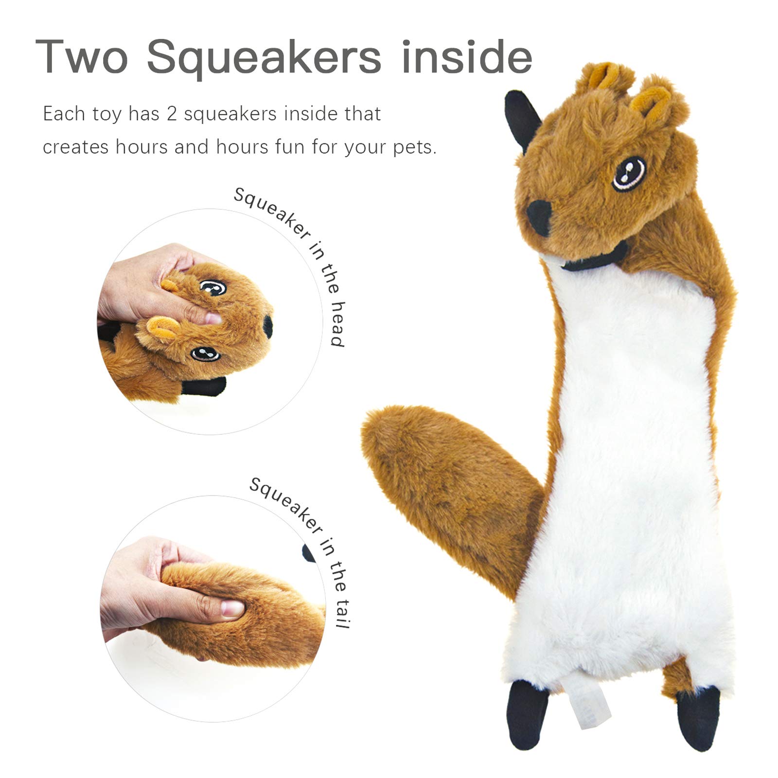 Foto 3 | Dog Squeaky Toys Sharlovy, Paquete De 5, Sin Relleno, Para Perros Grandes - Venta Internacional.