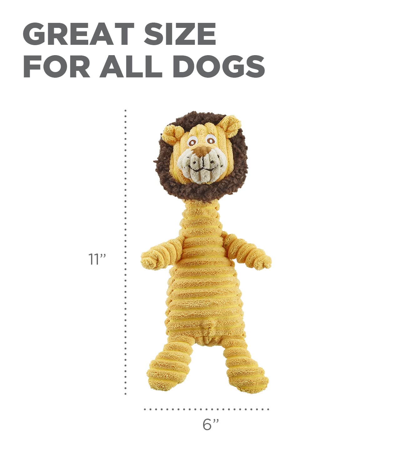 Foto 8 pulgar | Juguete De Peluche Para Perros Outward Hound Squeakin' Squiggles Lion - Venta Internacional.