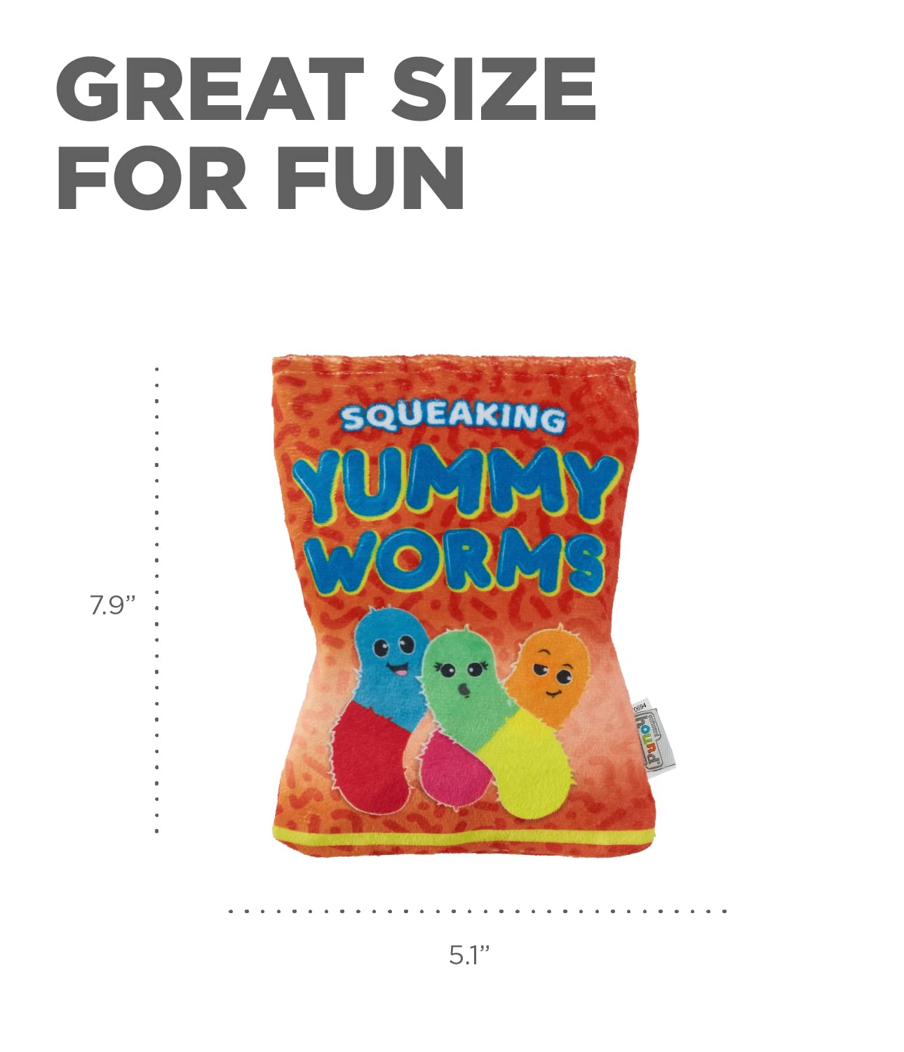 Foto 4 | Bolsa De Aperitivos Outward Hound Para Perros Yummy Worms Puzzle Squeaky - Venta Internacional.