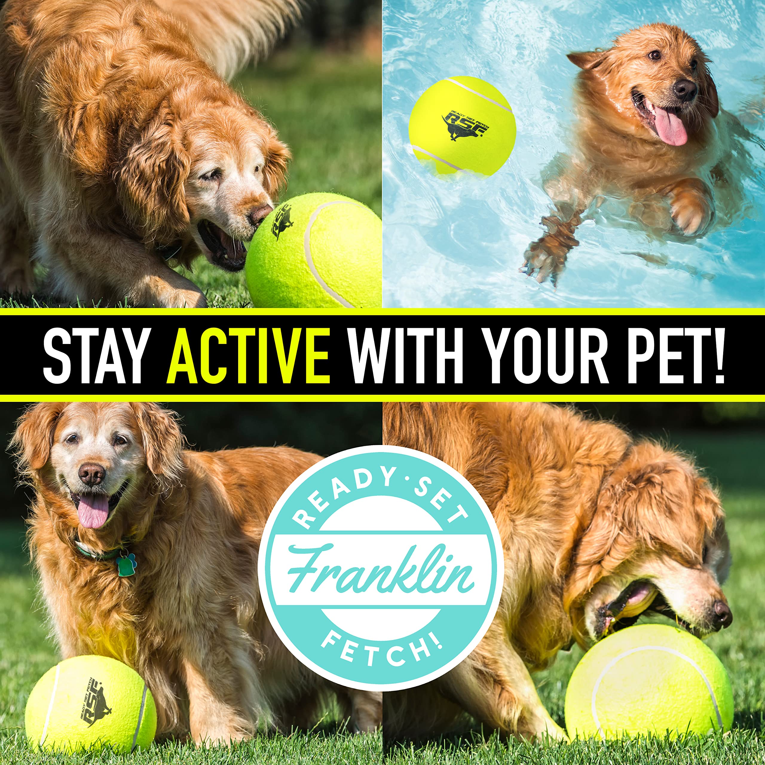 Foto 8 pulgar | Pelota De Tenis Sobredimensionada Para Perros Franklin Pet Supply 8.5 Jumbo - Venta Internacional.