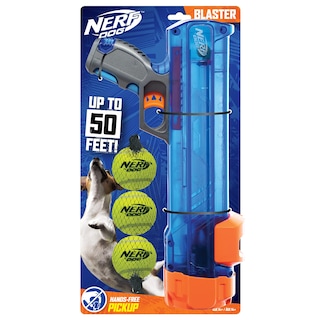 Foto 1 | Lanzador De Pelotas De Tenis Nerf Dog Compact Con 3 Pelotas Translúcidas - Venta Internacional.