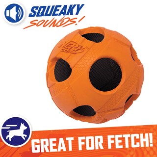 Foto 4 | Juguete Para Perros Nerf Bash Crunch Ball, Tamaño Grande, Naranja - Venta Internacional.