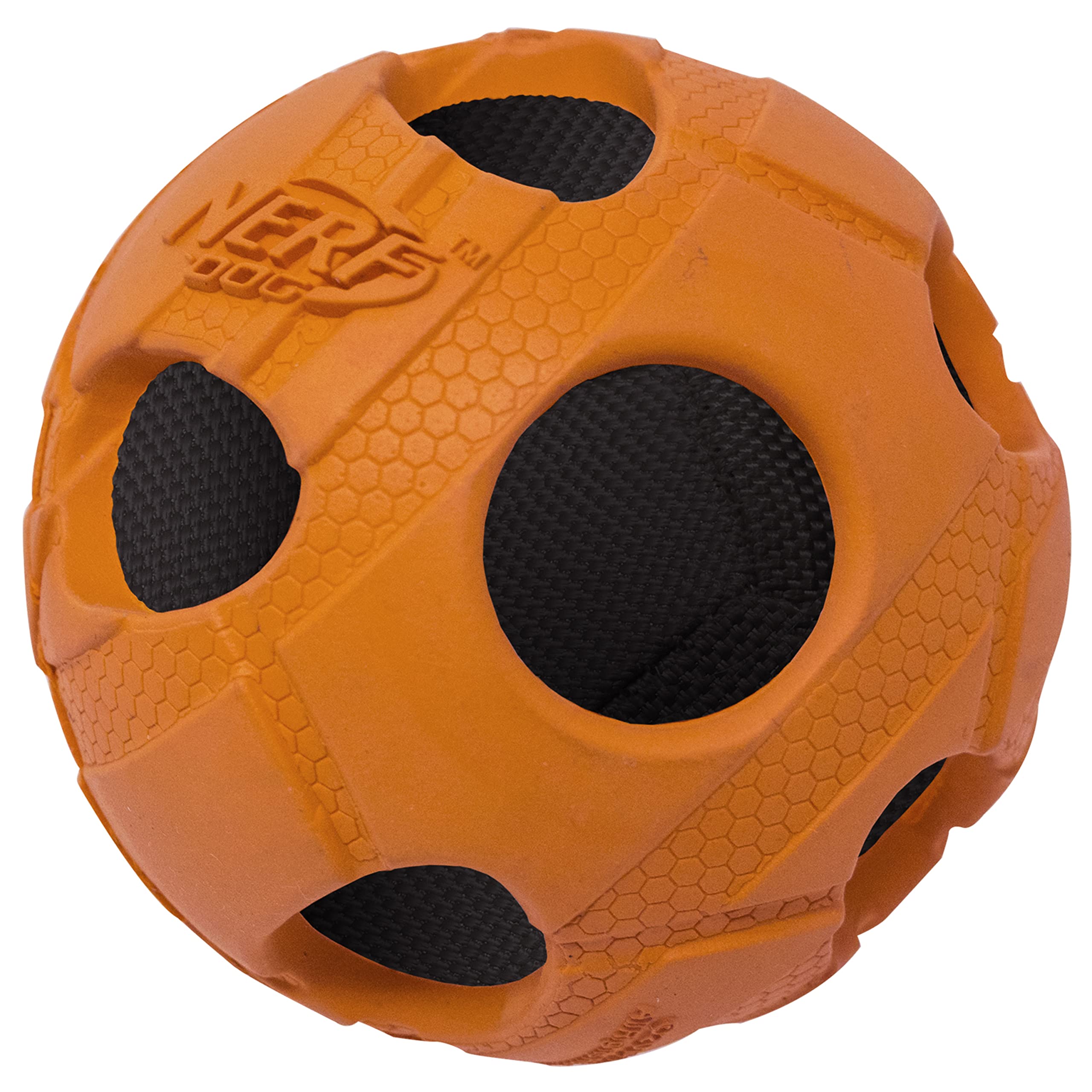 Foto 7 pulgar | Juguete Para Perros Nerf Bash Crunch Ball, Tamaño Grande, Naranja - Venta Internacional.