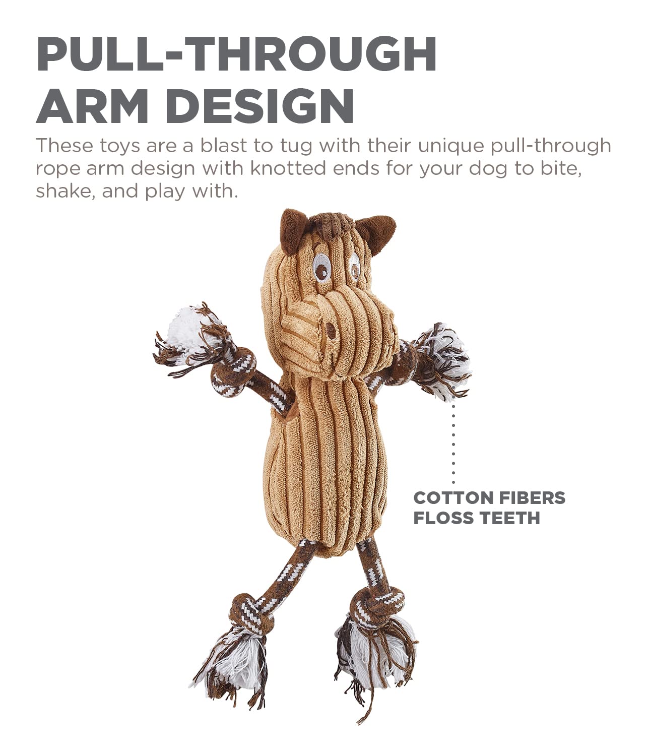 Foto 4 | Juguete Para Perros Outward Hound Charming Pet Ranch Roperz Horse Peluche - Venta Internacional.