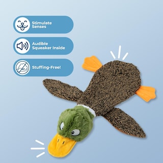 Foto 2 | Juguete Para Perros Best Pet Supplies 2 En 1, Sin Relleno, Con Forma De Pato Salvaje Chirriante - Venta Internacional.