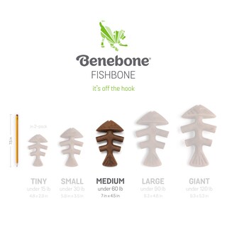Foto 7 | Juguetes Masticables Para Perros Benebone Fishbone/wishbone, Paquete De 2 Unidades, Tamaño Mediano - Venta Internacion