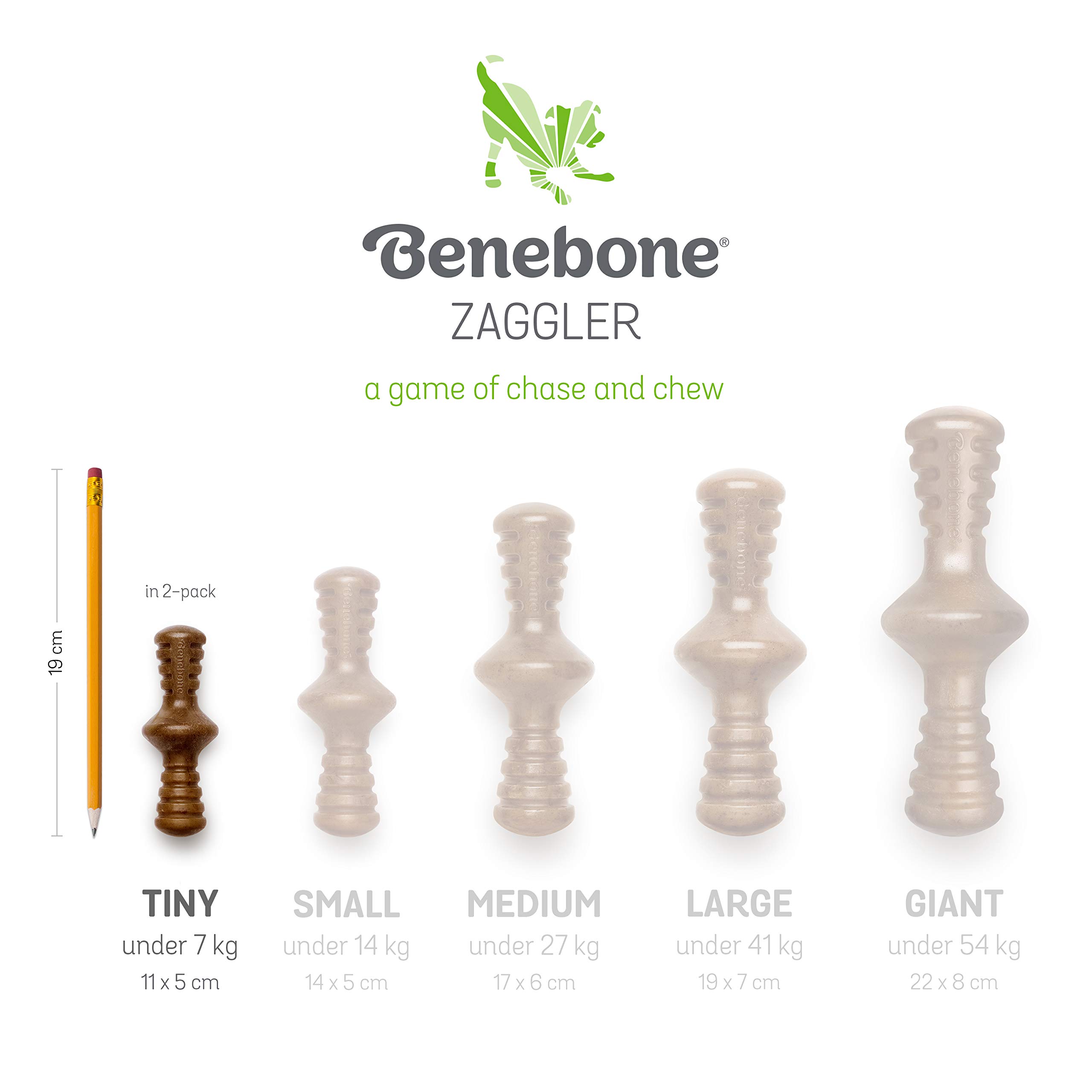 Foto 6 | Juguetes Masticables Para Perros Benebone Puppy, Paquete De 2 Unidades, Maplestick/zaggler - Venta Internacional.