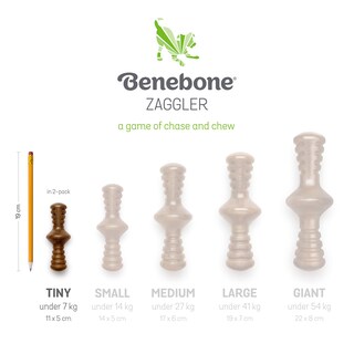 Foto 6 | Juguetes Masticables Para Perros Benebone Puppy, Paquete De 2 Unidades, Maplestick/zaggler - Venta Internacional.