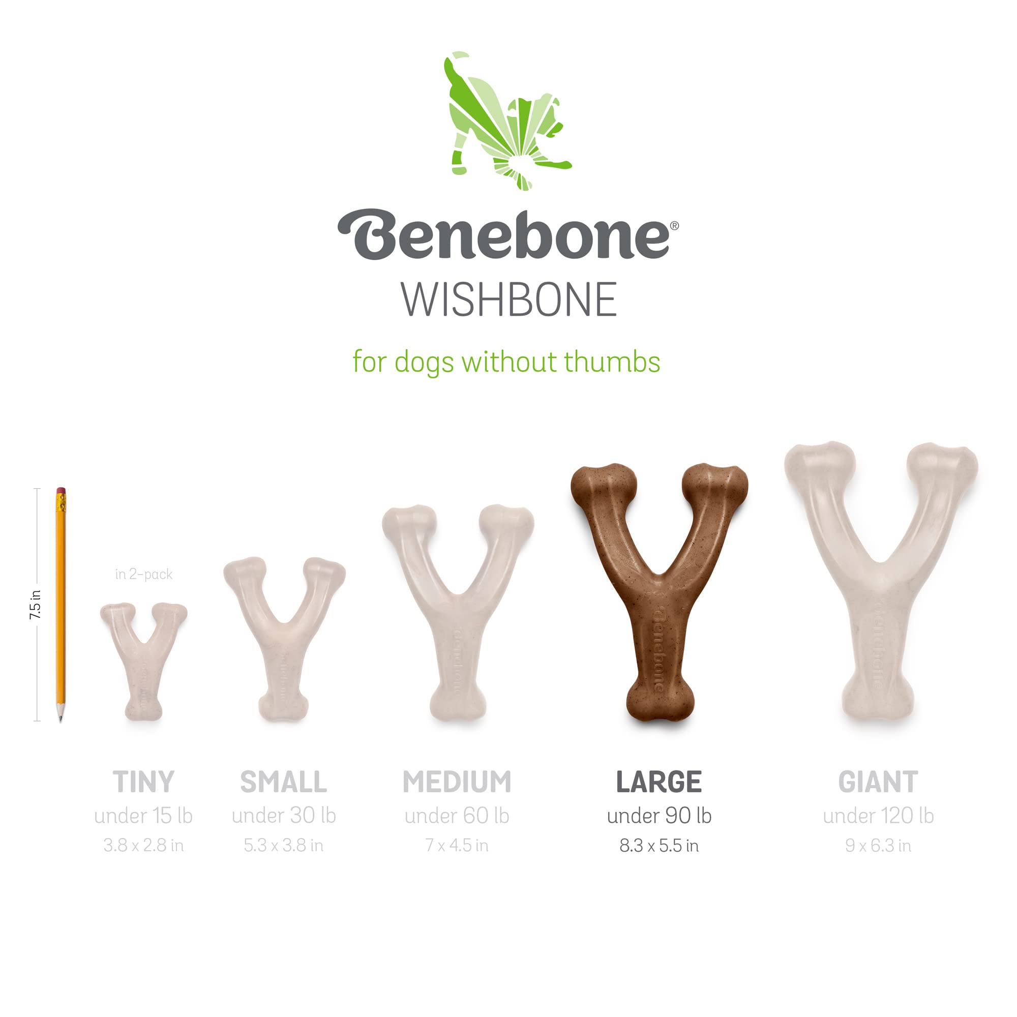 Foto 7 pulgar | Juguetes Masticables Para Perros Benebone Wishbone/dental, Duraderos, Paquete De 2 Unidades, Grandes - Venta Internac