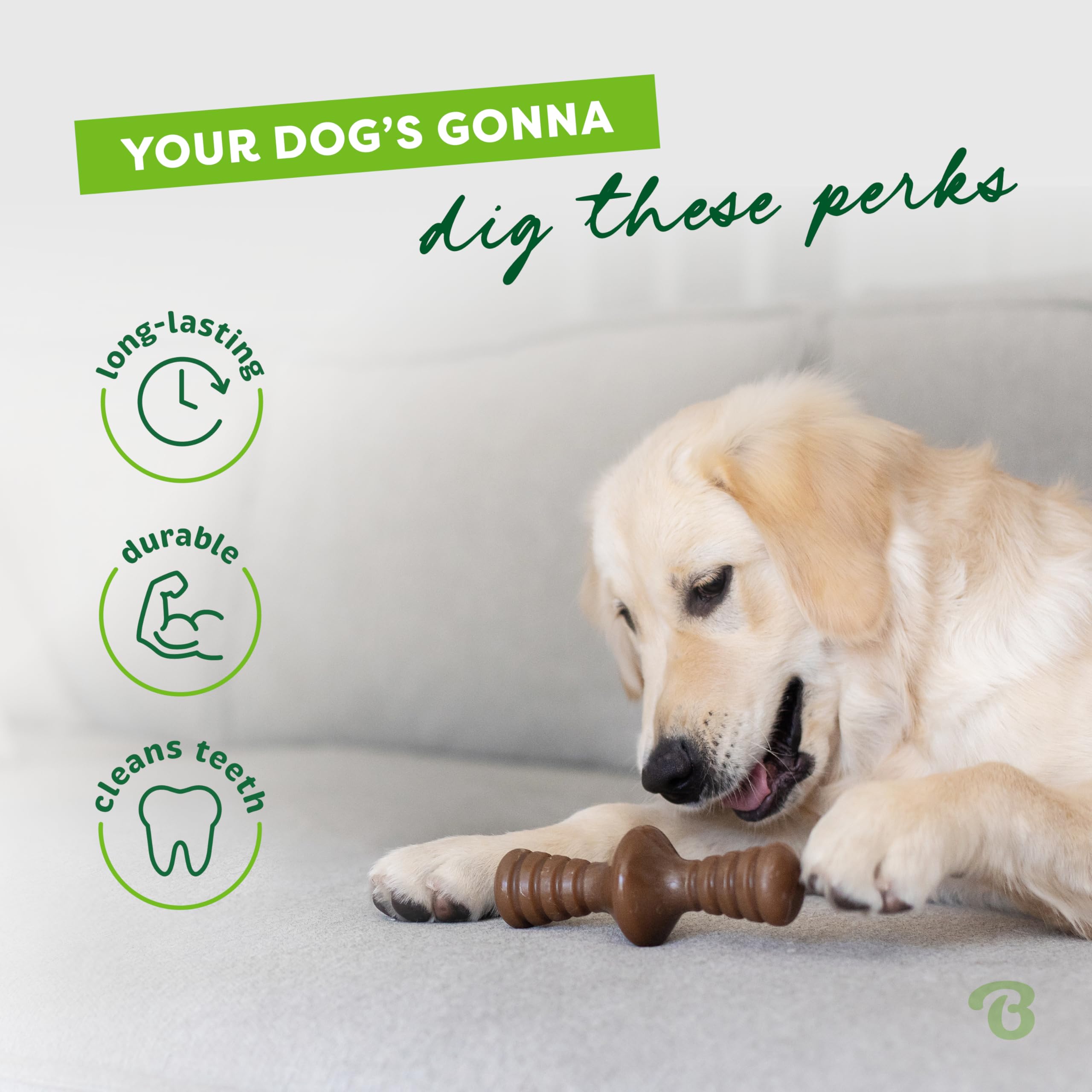 Foto 4 pulgar | Juguete Masticable Para Perros Benebone Zaggler Rolling Para Masticadores Agresivos - Venta Internacional.